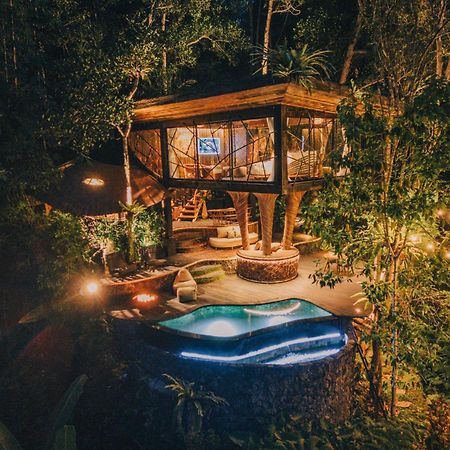 Hideout Eco Bamboo House Bali Villa Selat Eksteriør billede