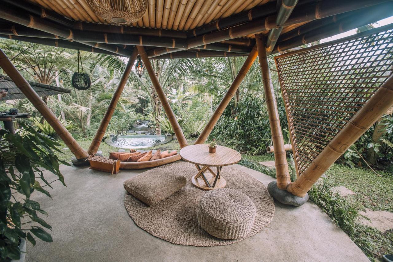 Hideout Eco Bamboo House Bali Villa Selat Eksteriør billede