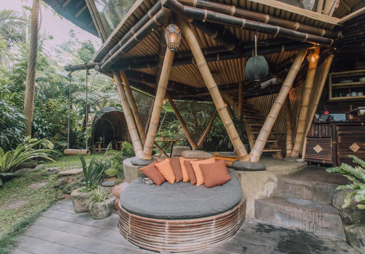 Hideout Eco Bamboo House Bali Villa Selat Eksteriør billede