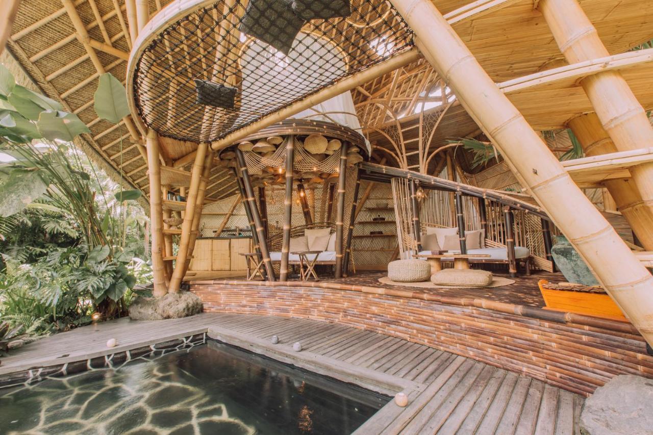 Hideout Eco Bamboo House Bali Villa Selat Eksteriør billede