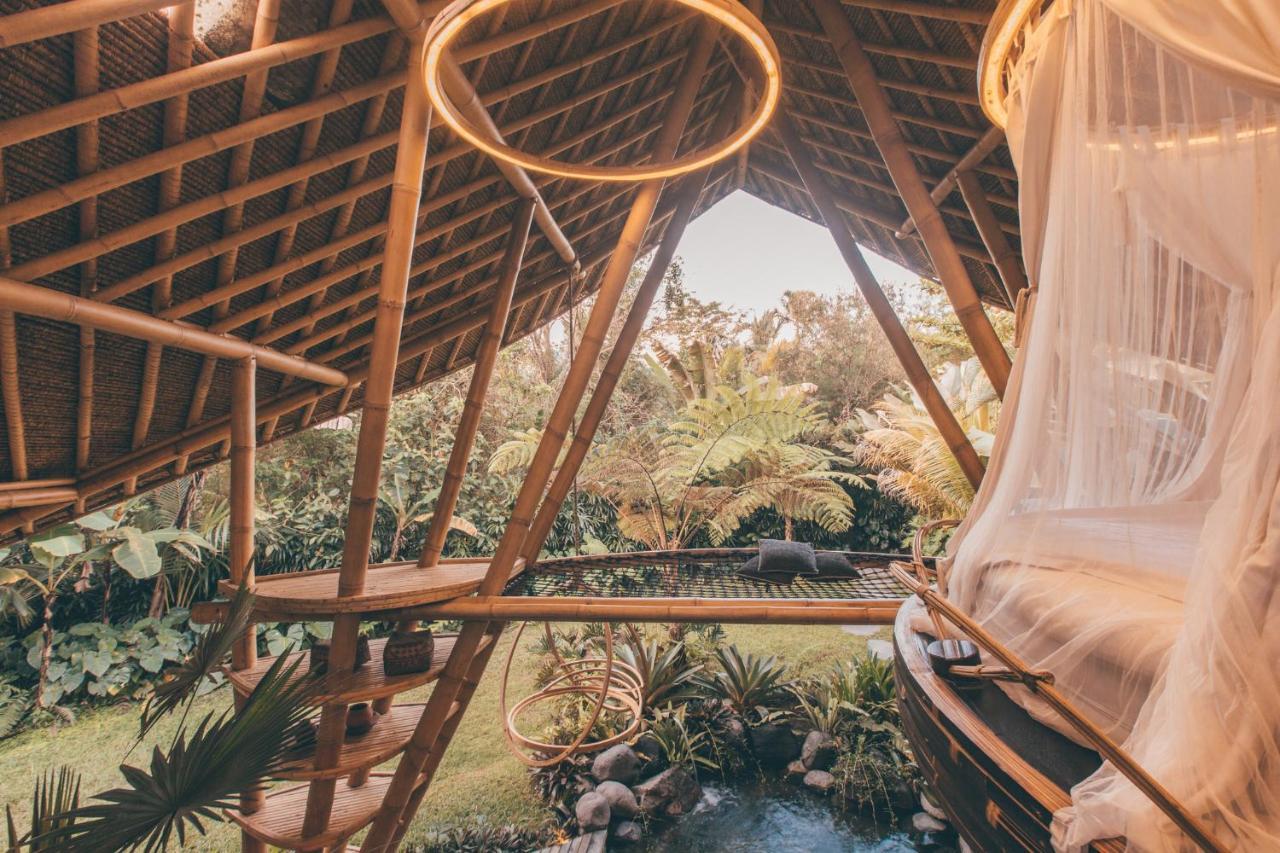 Hideout Eco Bamboo House Bali Villa Selat Eksteriør billede