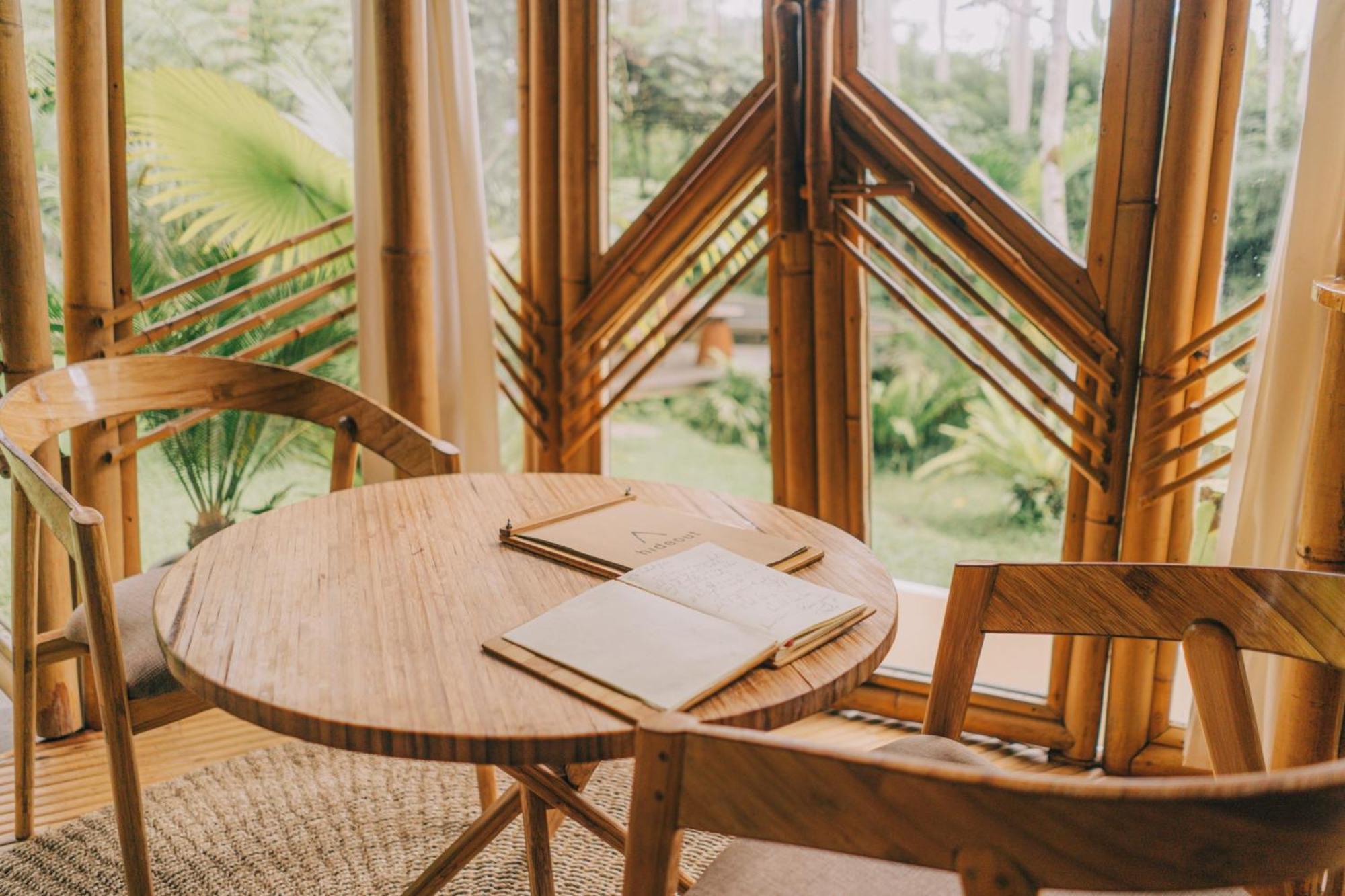 Hideout Eco Bamboo House Bali Villa Selat Eksteriør billede
