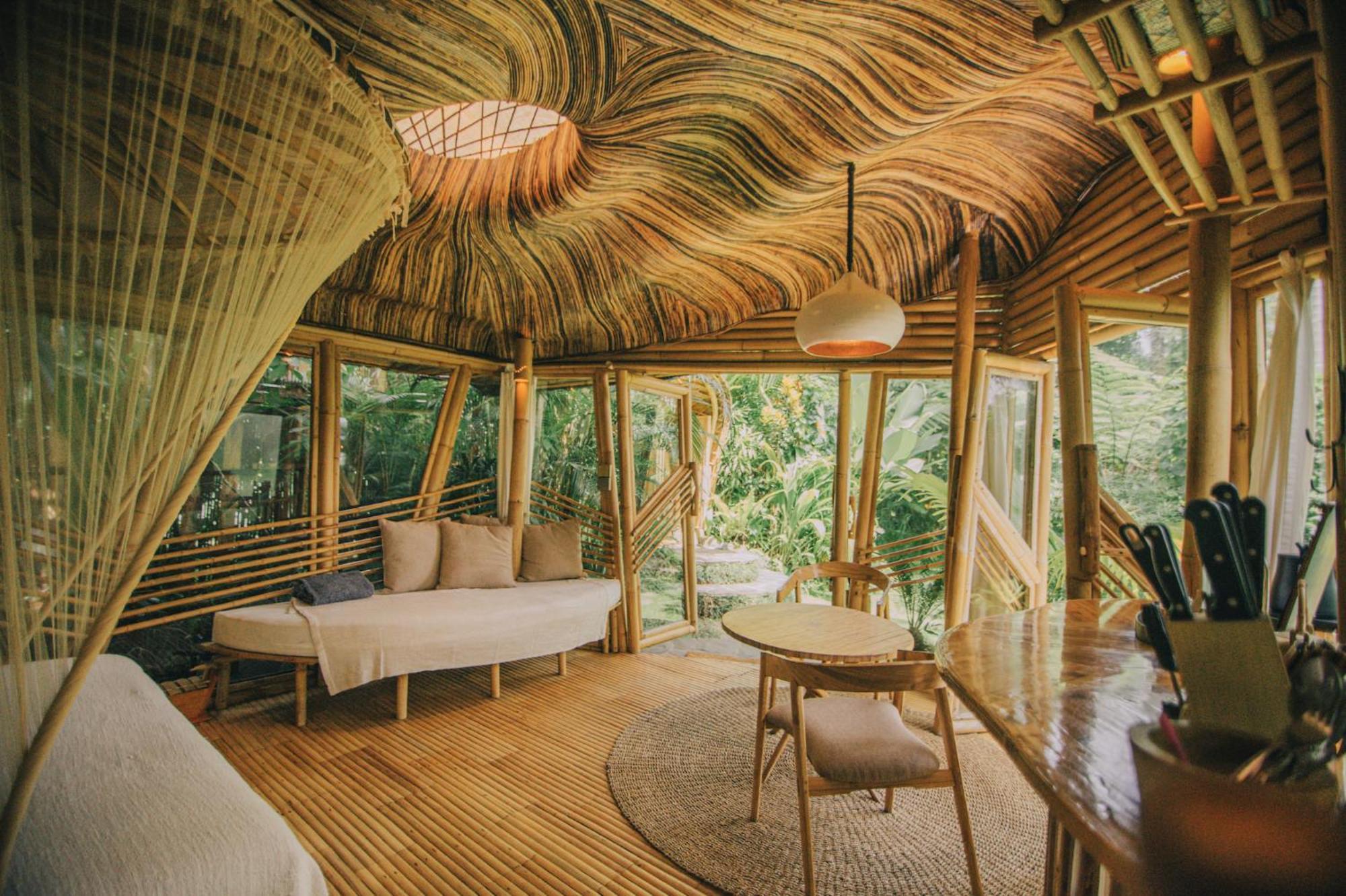 Hideout Eco Bamboo House Bali Villa Selat Eksteriør billede