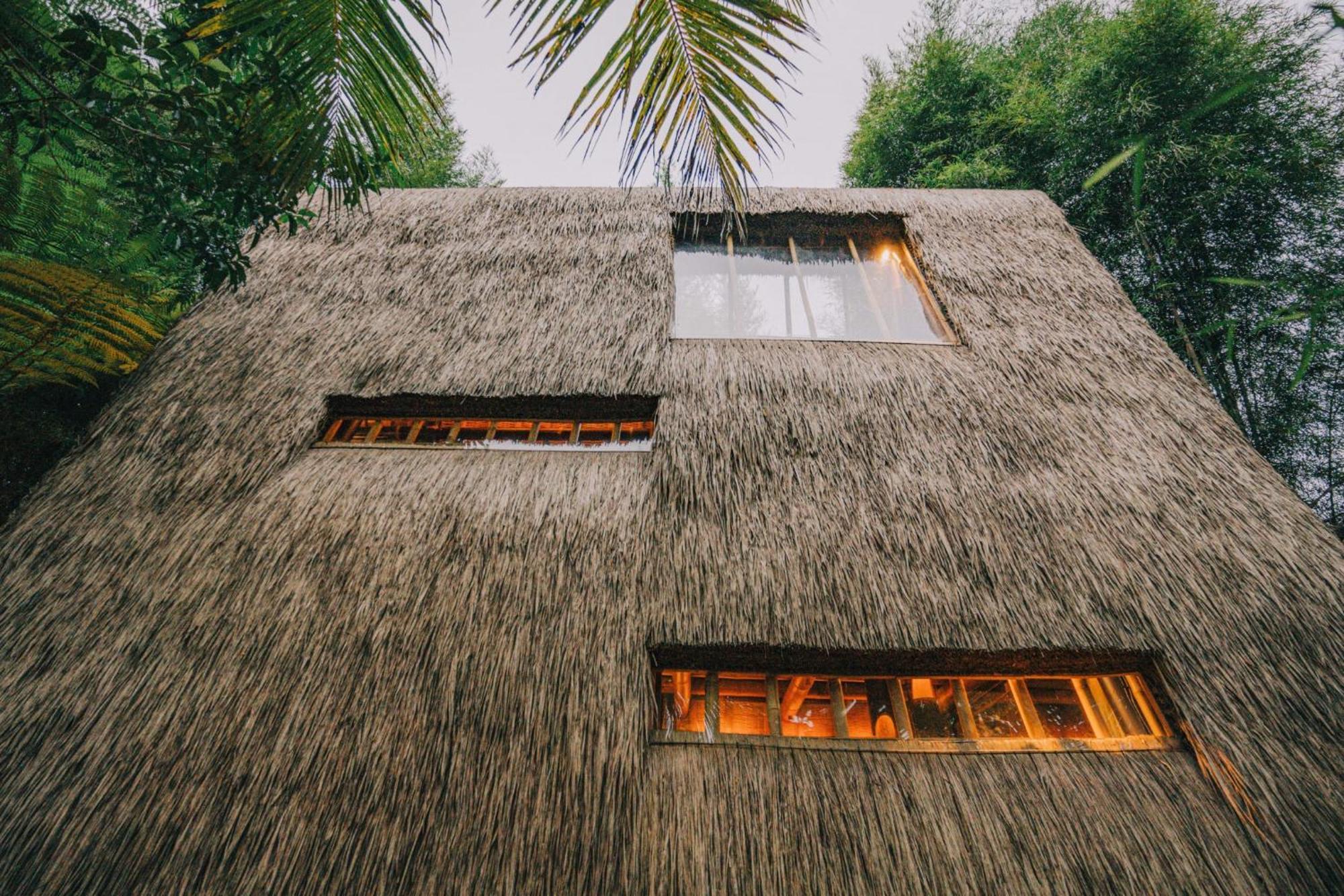 Hideout Eco Bamboo House Bali Villa Selat Eksteriør billede