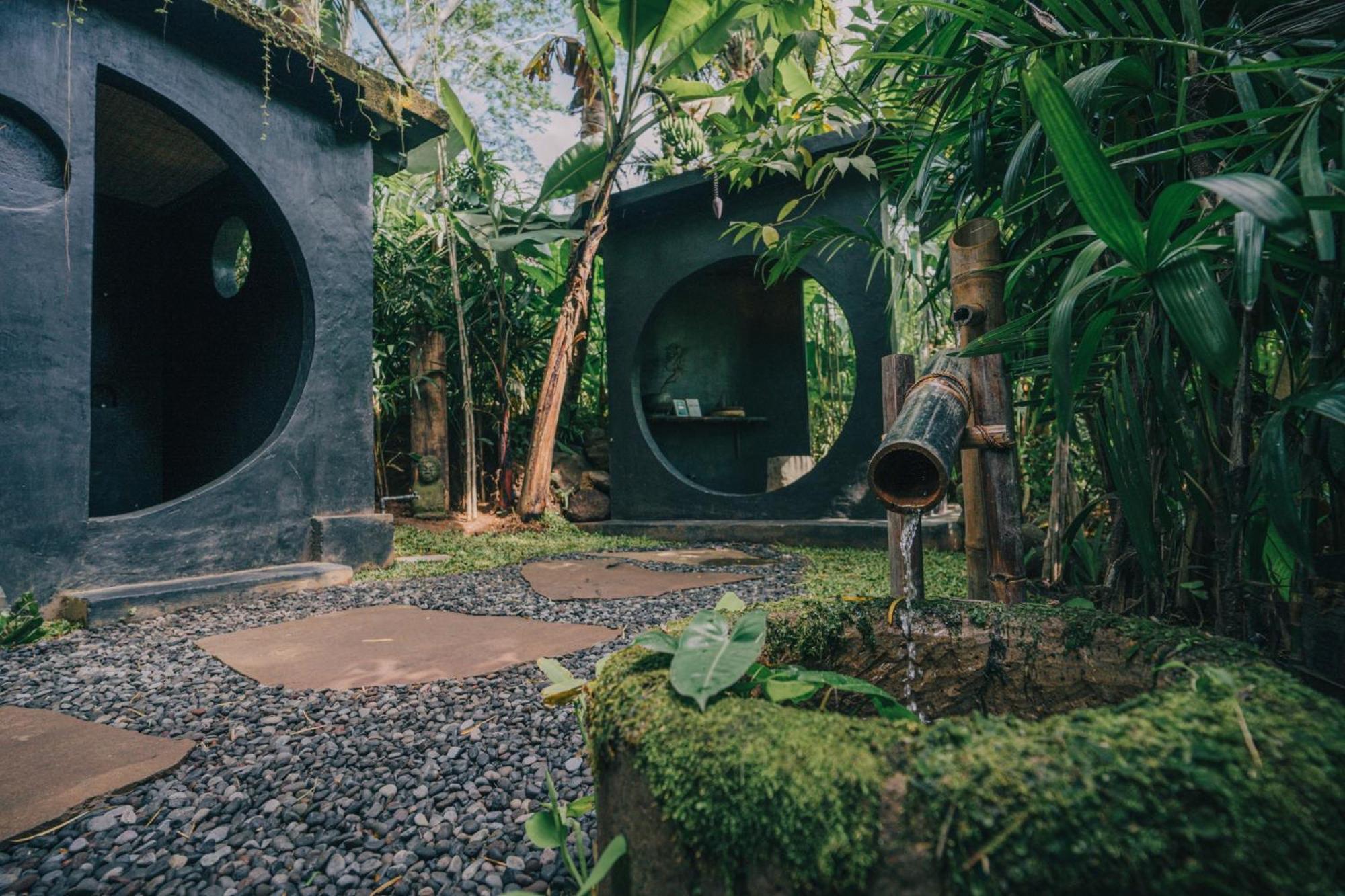 Hideout Eco Bamboo House Bali Villa Selat Værelse billede