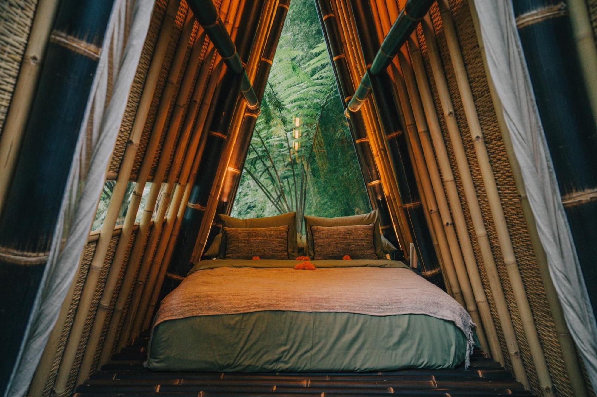 Hideout Eco Bamboo House Bali Villa Selat Eksteriør billede