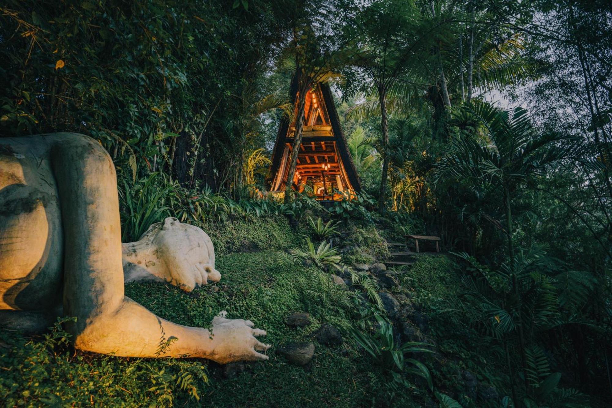 Hideout Eco Bamboo House Bali Villa Selat Eksteriør billede