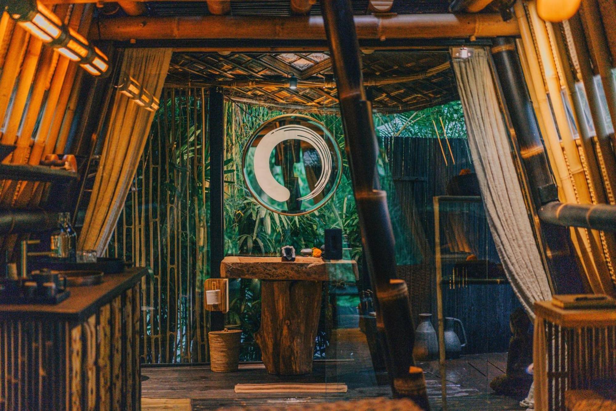 Hideout Eco Bamboo House Bali Villa Selat Eksteriør billede