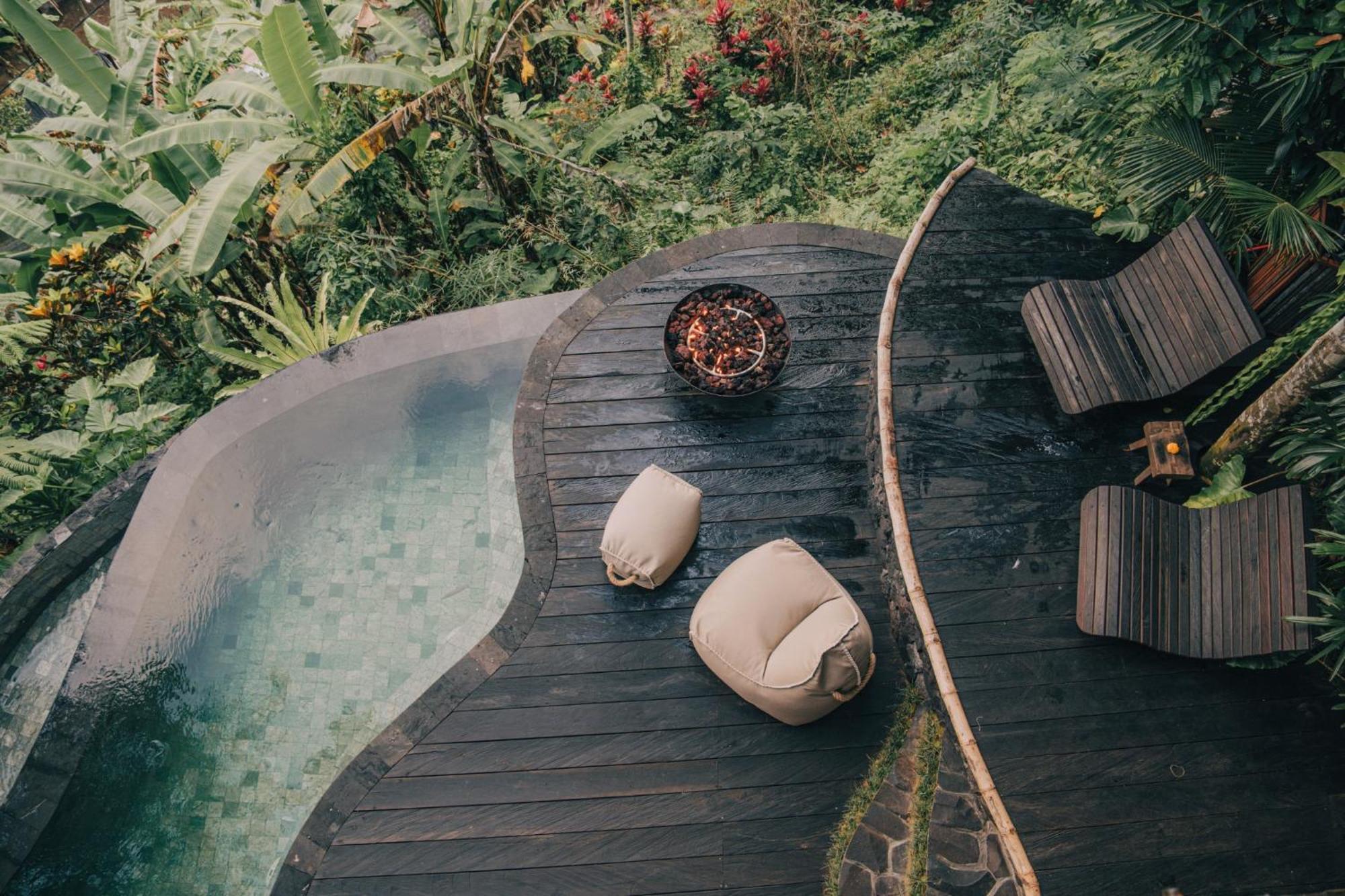 Hideout Eco Bamboo House Bali Villa Selat Værelse billede