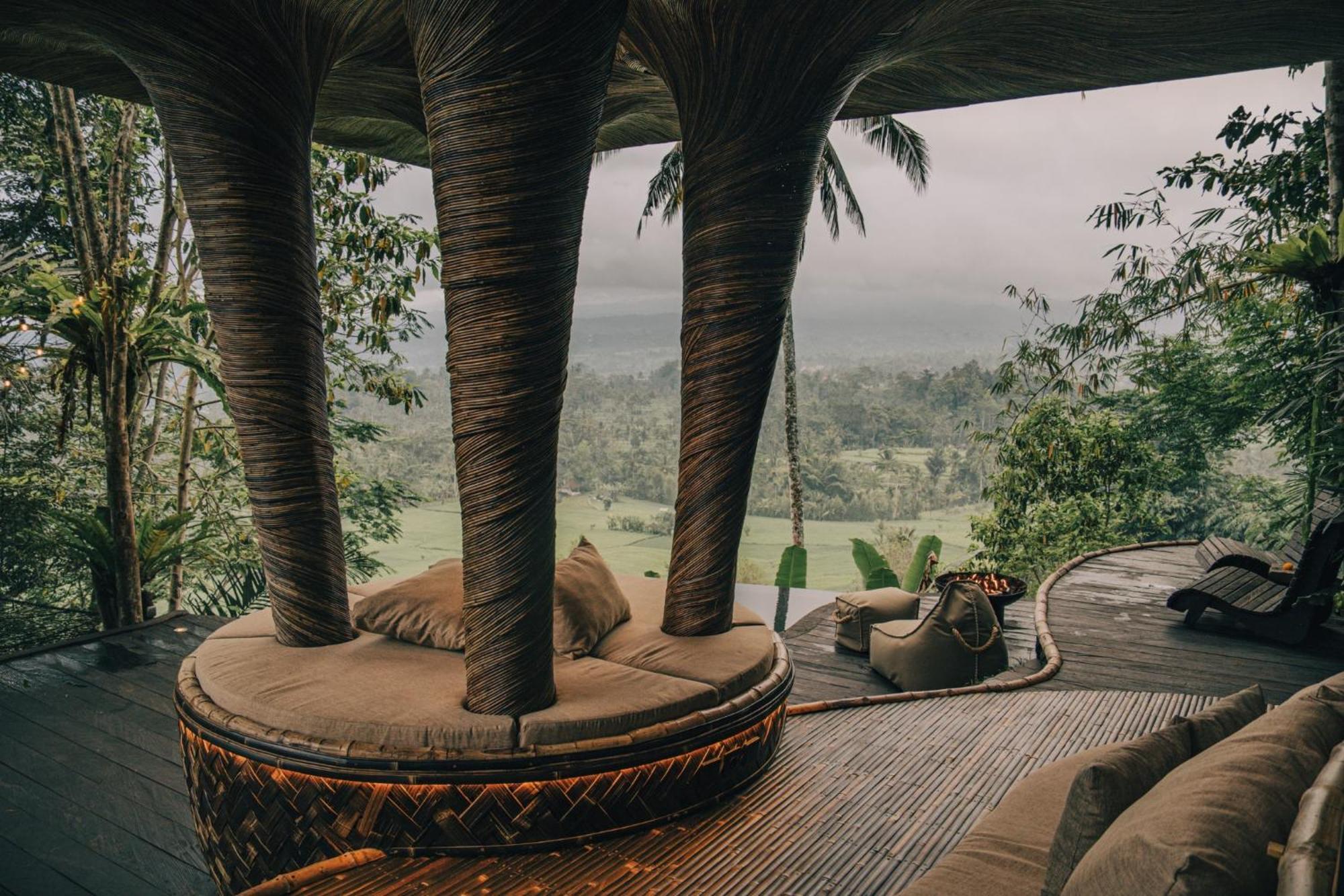 Hideout Eco Bamboo House Bali Villa Selat Eksteriør billede