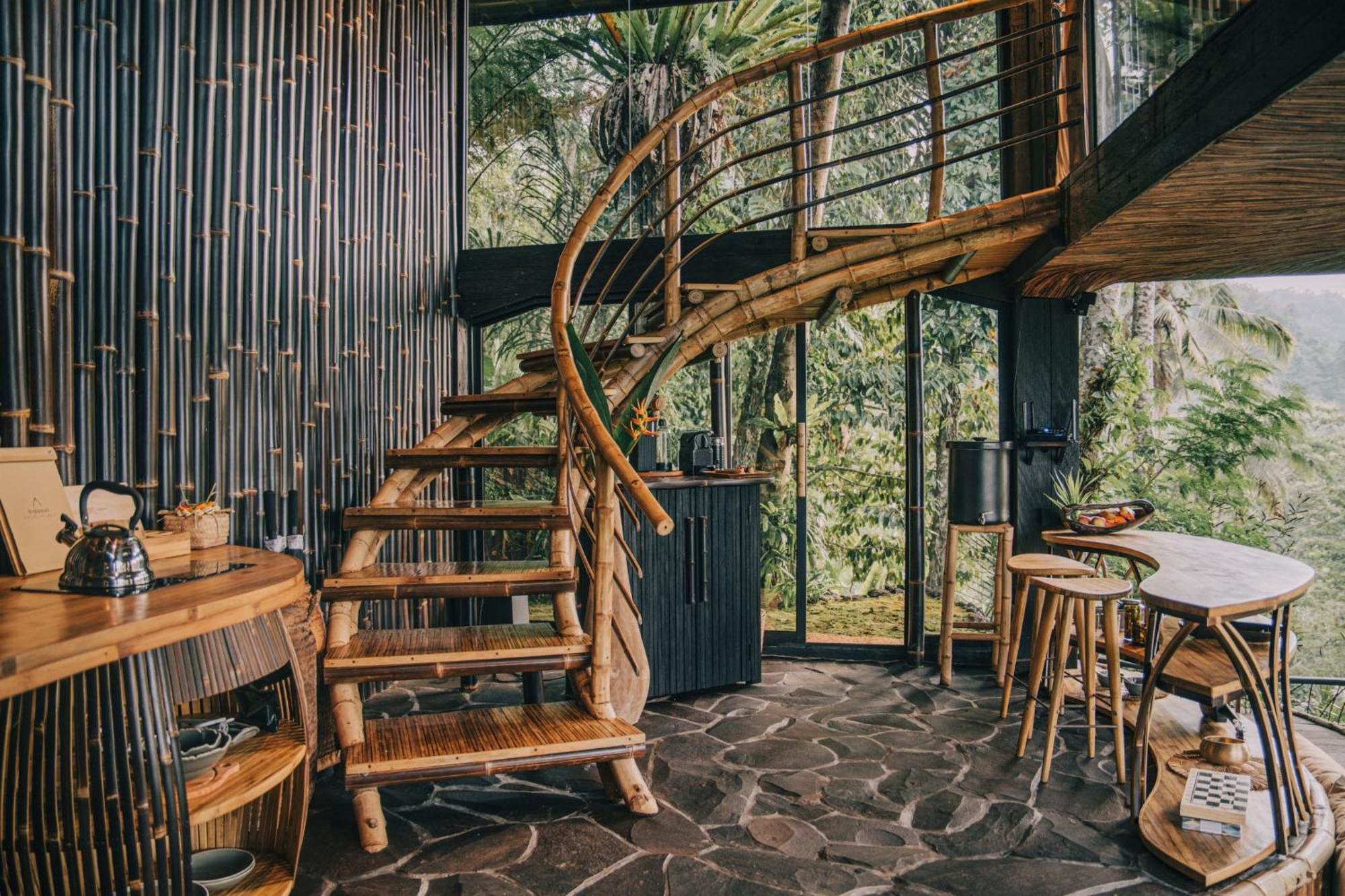 Hideout Eco Bamboo House Bali Villa Selat Eksteriør billede