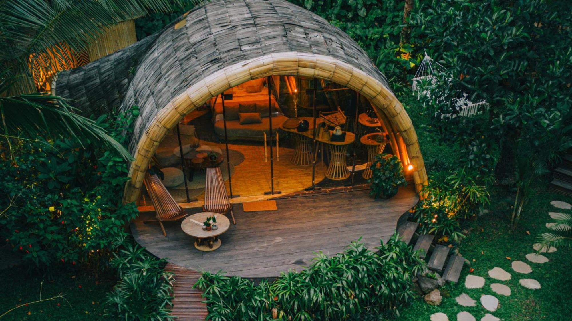 Hideout Eco Bamboo House Bali Villa Selat Eksteriør billede