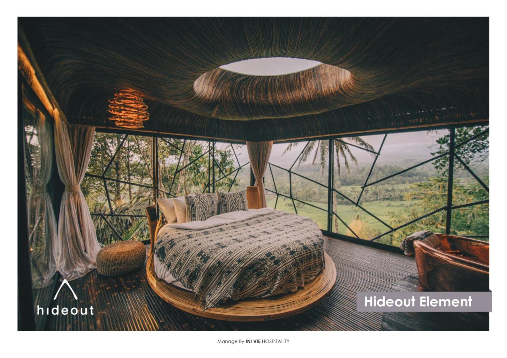 Hideout Eco Bamboo House Bali Villa Selat Værelse billede