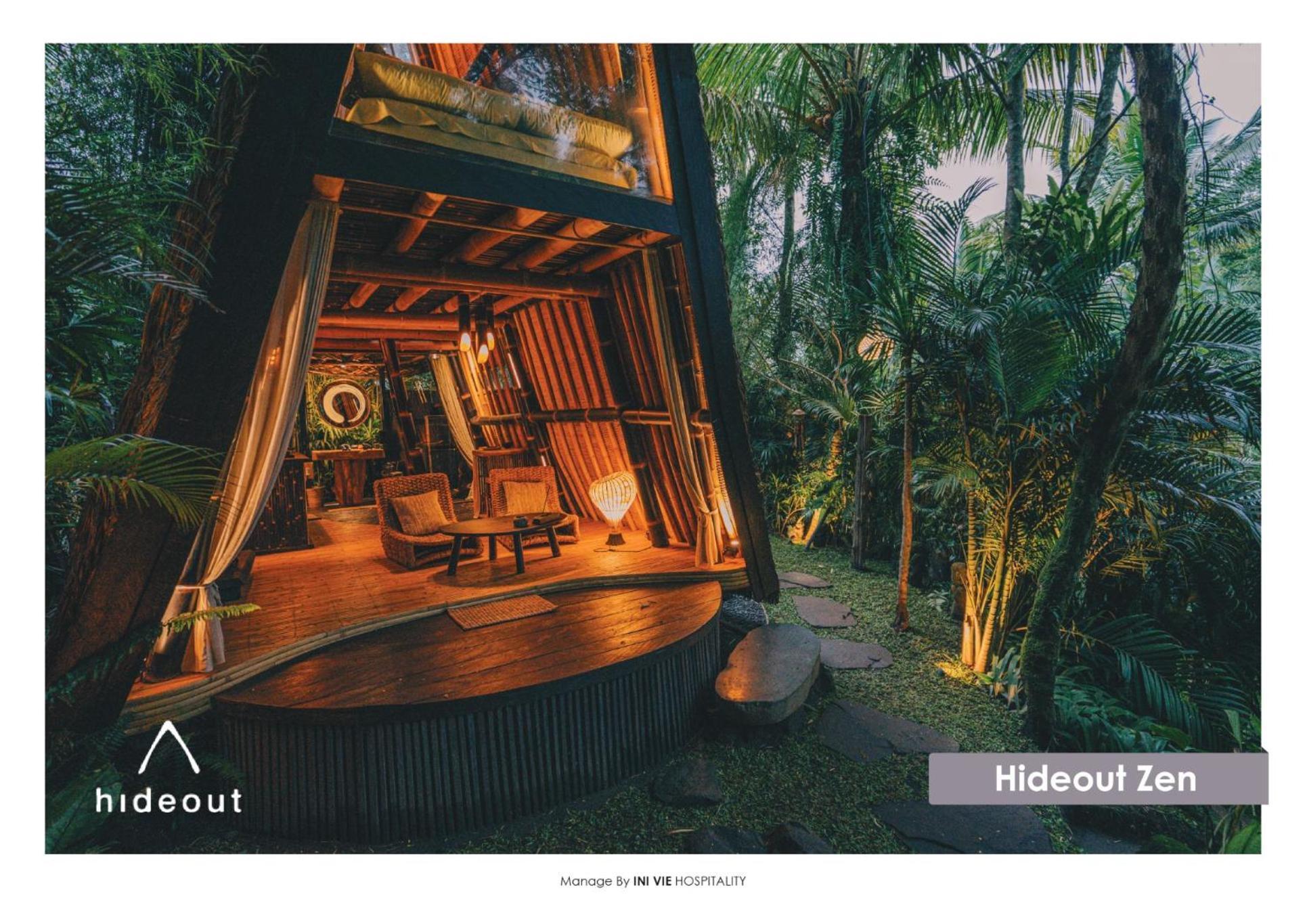 Hideout Eco Bamboo House Bali Villa Selat Værelse billede