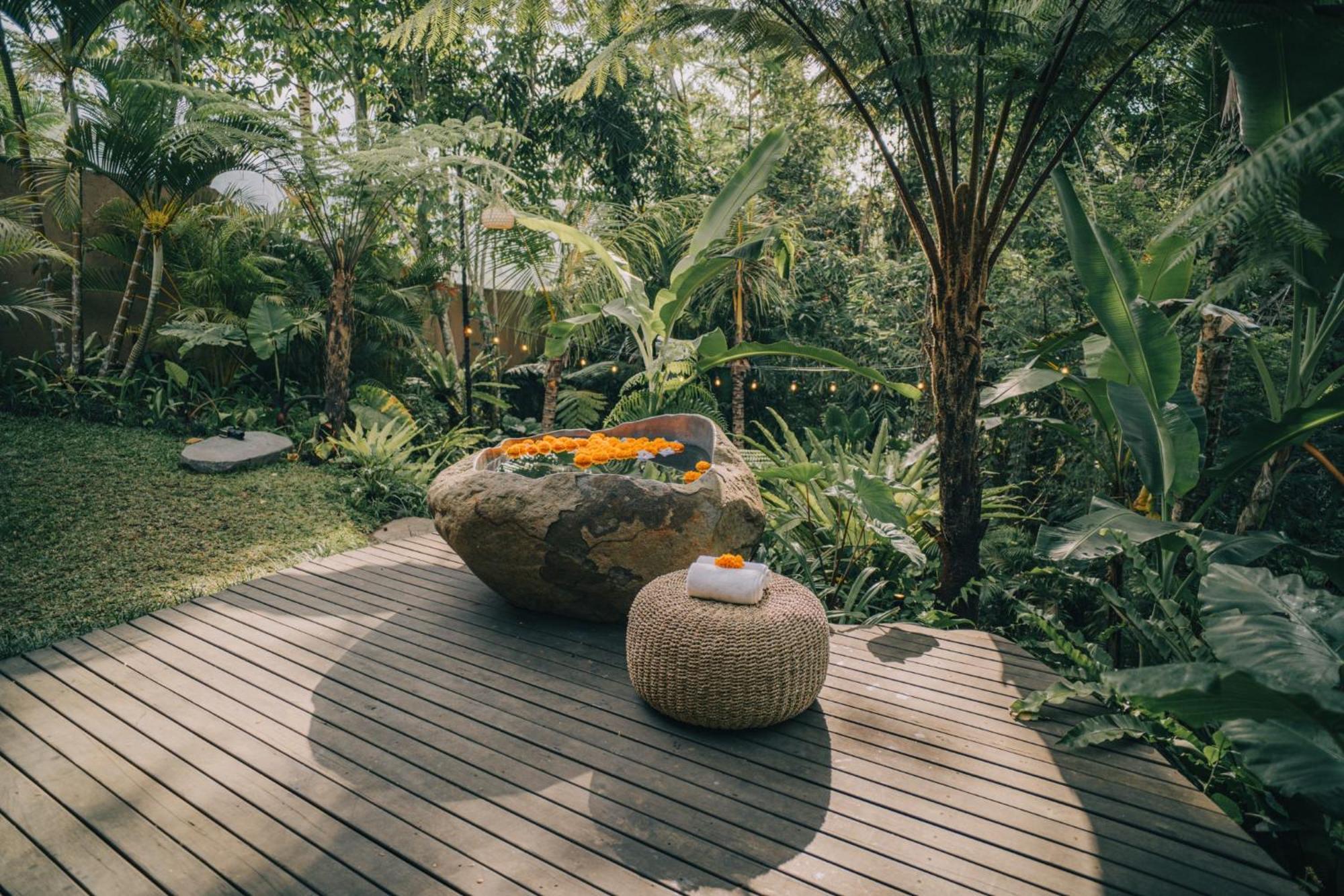 Hideout Eco Bamboo House Bali Villa Selat Værelse billede